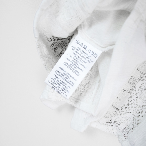 UO // White Lace Crop Top - Picture 5 of 5